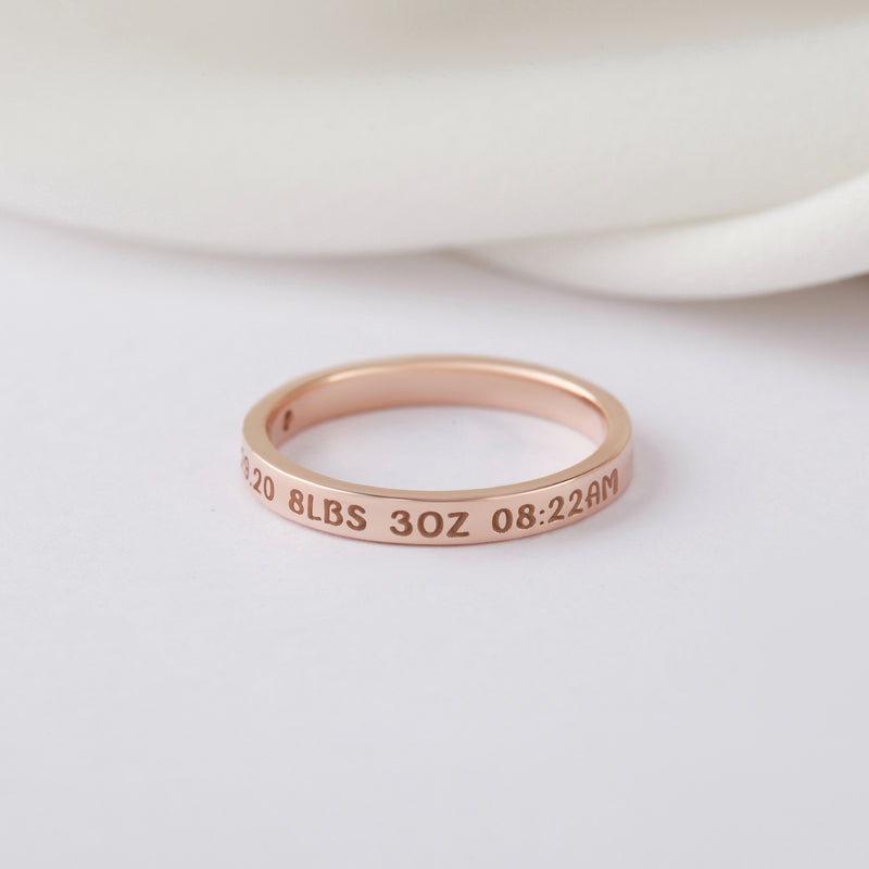 New Mom Ring, First Time Mother Gift, Baby Name Ring