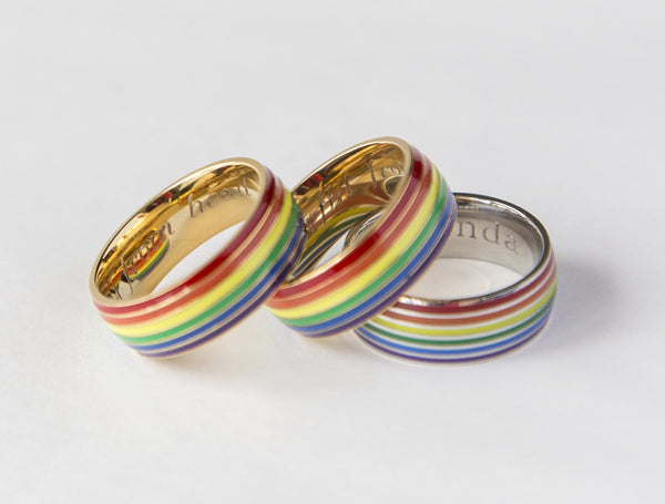 Gay Pride Rainbow Ring