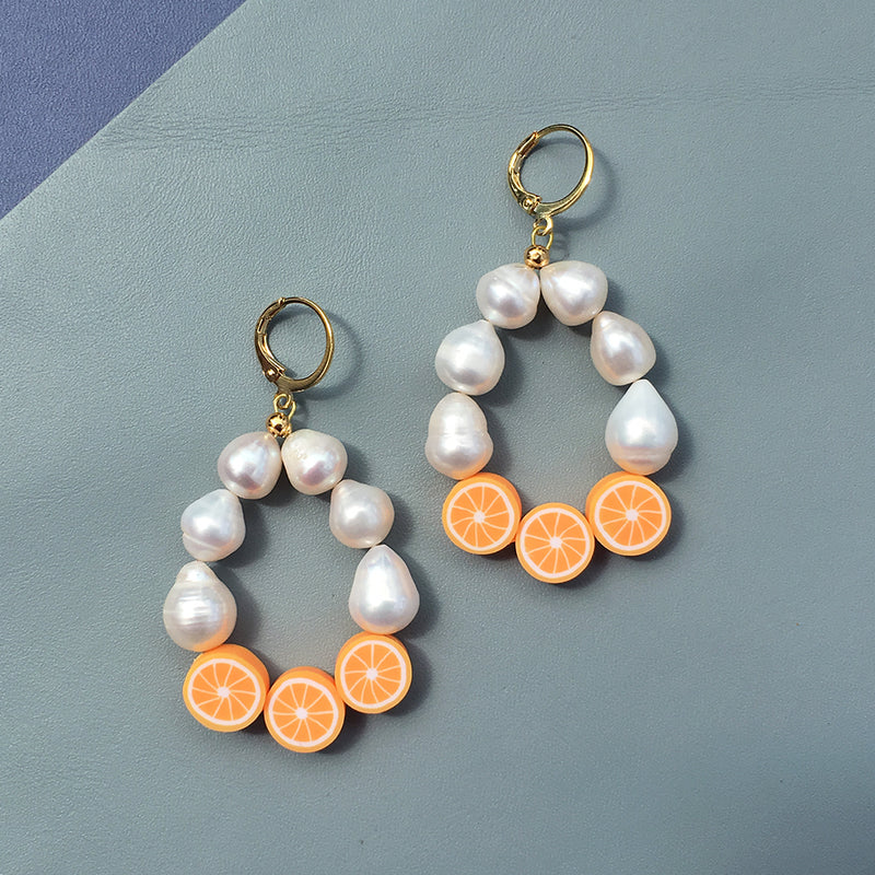 Pearl Fruit Earrings - pick your own!