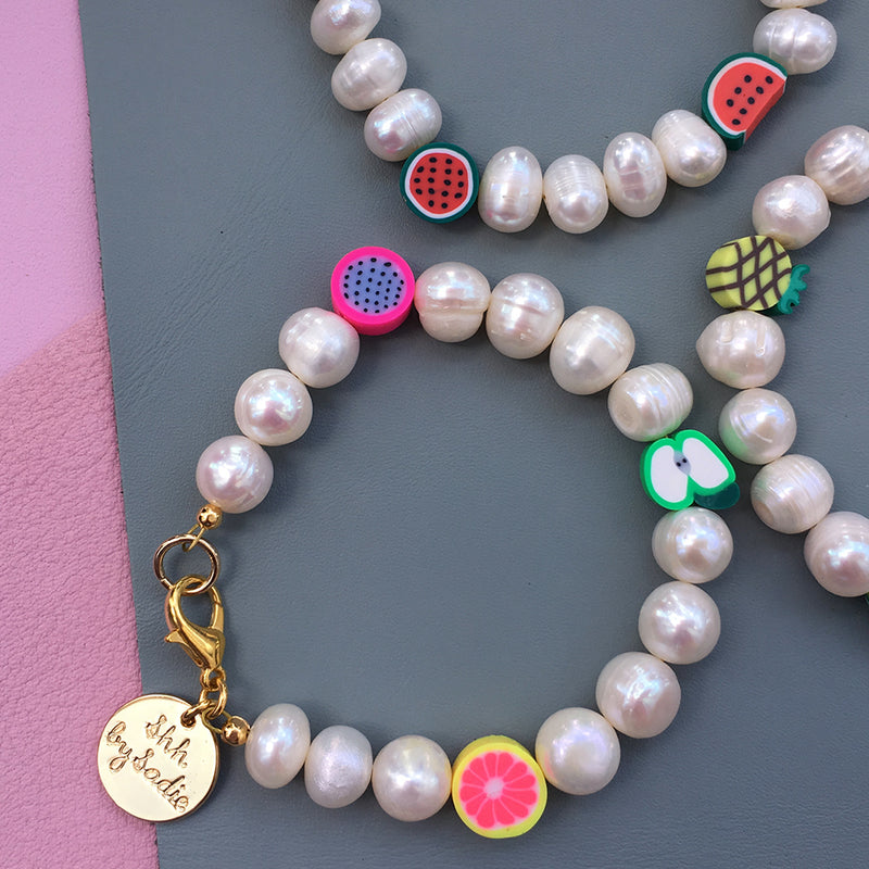 Pearl Fruit Bracelet - pick your own!