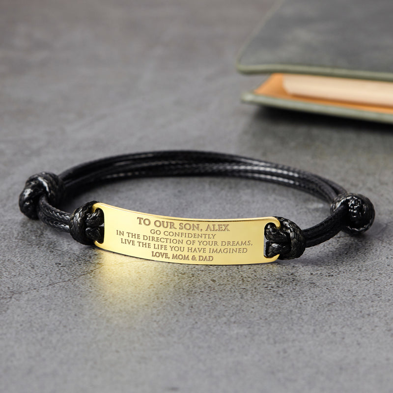 Personalized Bracelet For Son