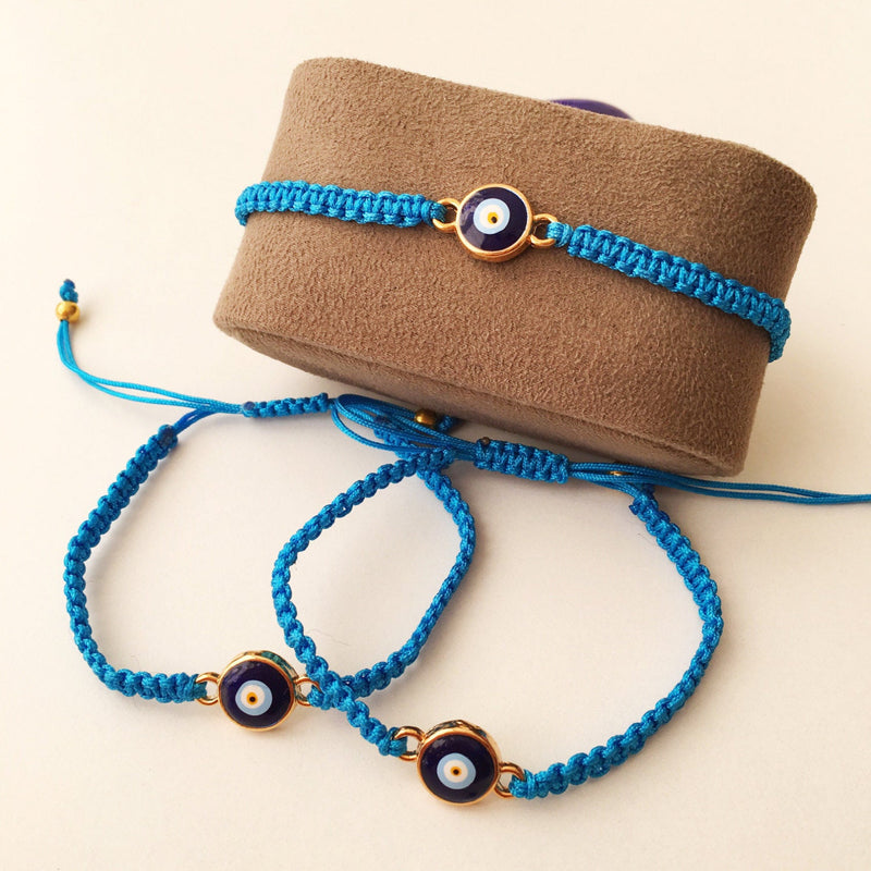 Blue Evil Eye Thread Bracelet